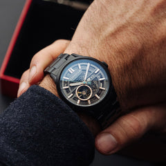 EARNSHAW Limited Edition VENTUS Automatic Grey Round Dial Men's Watch- ES-8127-55