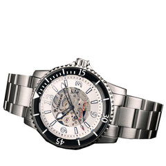 EARNSHAW DUNCAN Limited Edition Automatic Skeleton Round Dial Men's Watch with Additional Strap- ES-8129-44