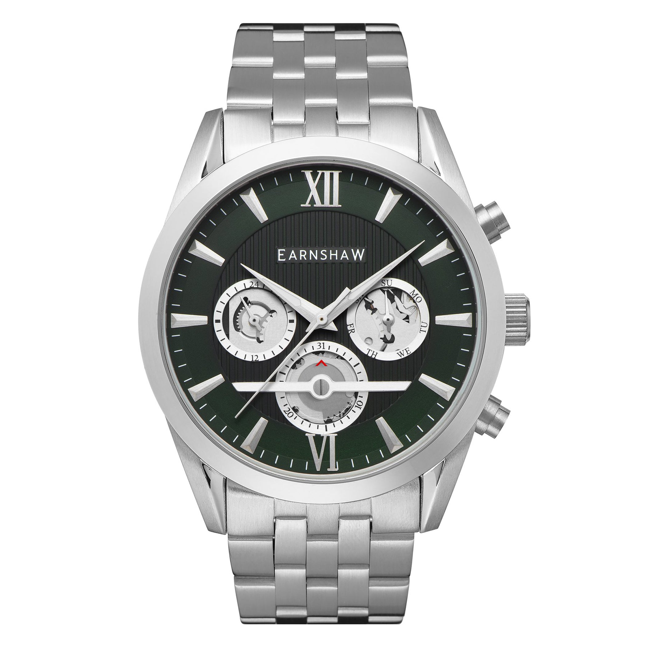 EARNSHAW DISCOVERY Japan Quartz Green Round Dial Men's WatchES-8135-22