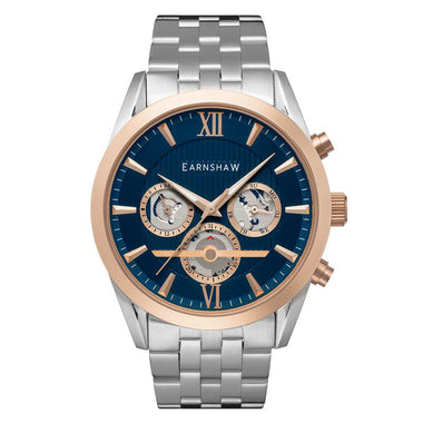 EARNSHAW DISCOVERY Japan Quartz Blue Round Dial Men's WatchES-8135-55