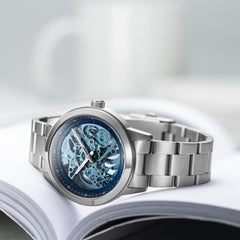 EARNSHAW DISCOVERY Automatic Blue Round Dial Men's WatchES-8139-33