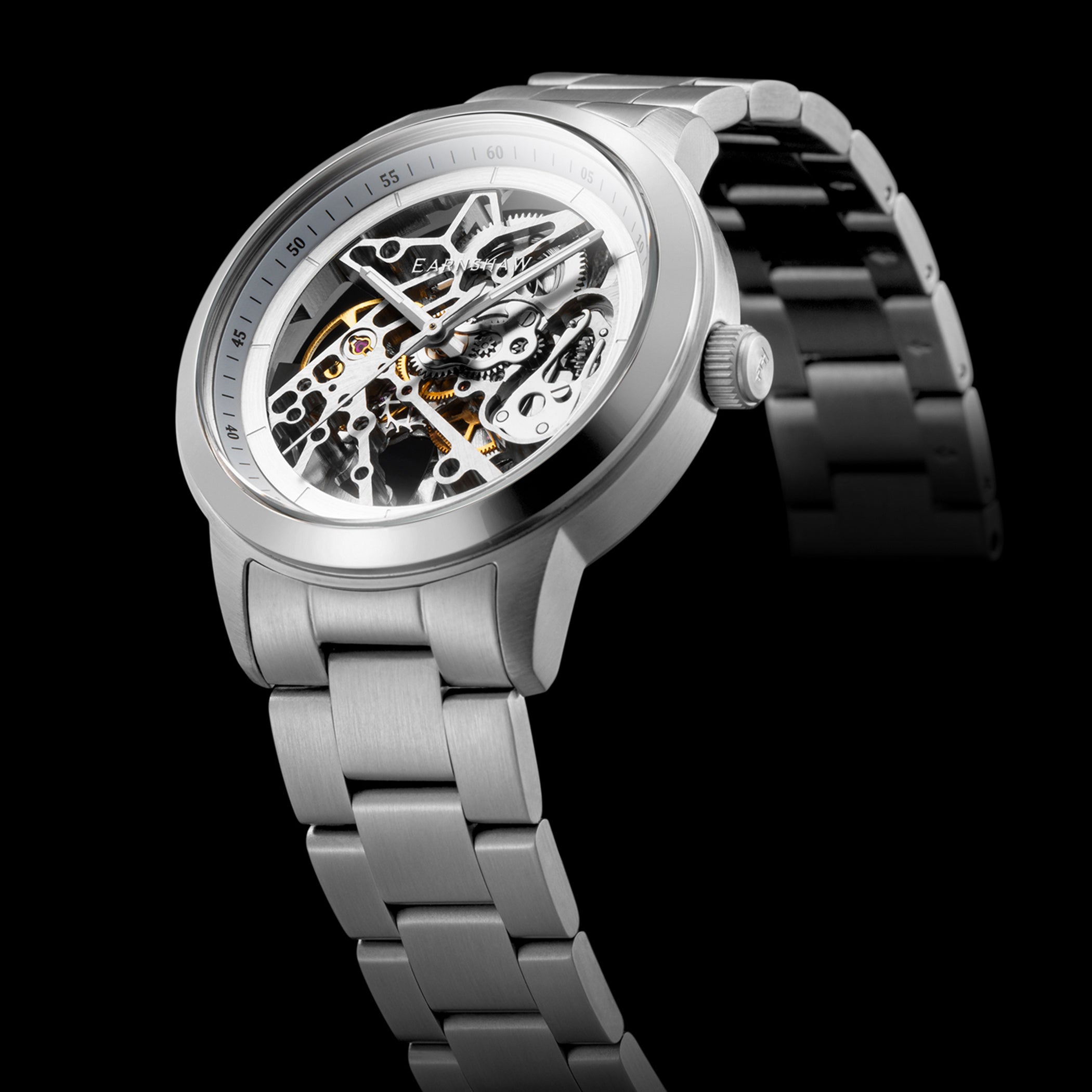 EARNSHAW DISCOVERY Automatic Silver Round Dial Men's WatchES-8139-44