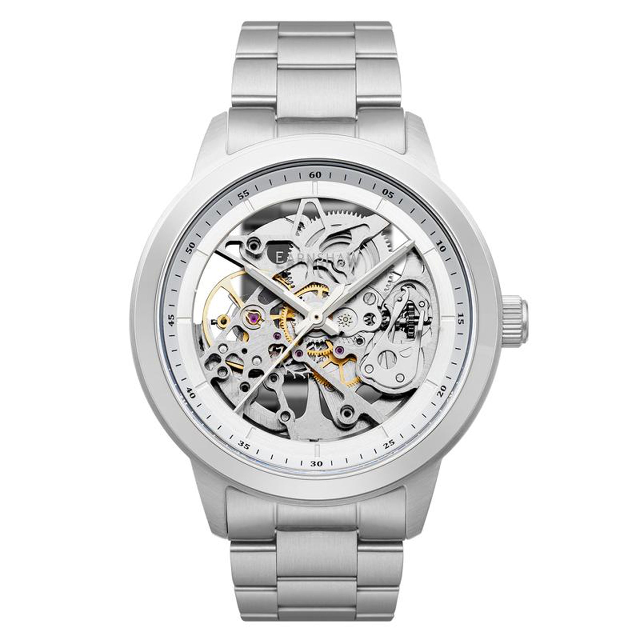 EARNSHAW DISCOVERY Automatic Silver Round Dial Men's WatchES-8139-44