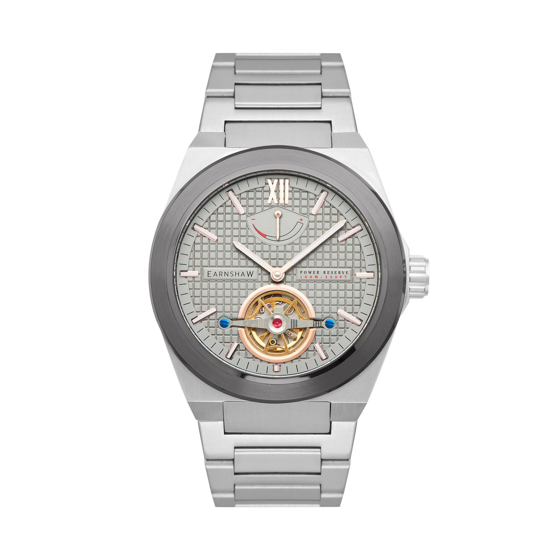 Earnshaw BLENKINSOP Automatic Grey Round Dial Men's Watch - ES-8143-44