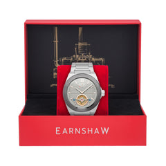 Earnshaw BLENKINSOP Automatic Grey Round Dial Men's Watch - ES-8143-44