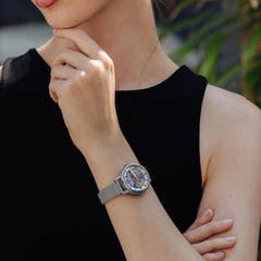 EARNSHAW ANNING Automatic Skeleton Round Dial Women's Watch-ES-8150-11