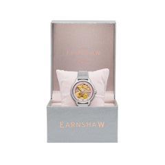 EARNSHAW ANNING Automatic Skeleton Round Dial Women's Watch-ES-8150-22
