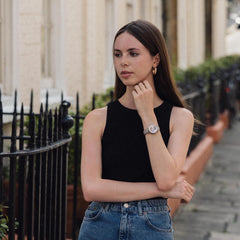 EARNSHAW ANNING Automatic Skeleton Round Dial Women's Watch-ES-8150-22