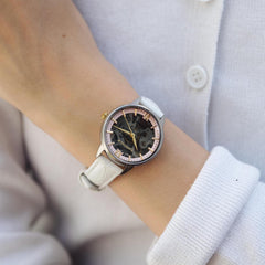 EARNSHAW ANNING Automatic Skeleton Round Dial Women's Watch-ES-8151-05