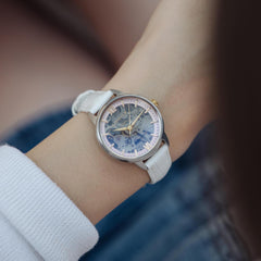 EARNSHAW ANNING Automatic Skeleton Round Dial Women's Watch-ES-8151-05