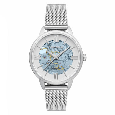 EARNSHAW ANNING Automatic Skeleton Round Dial Women's Watch-ES-8152-11 