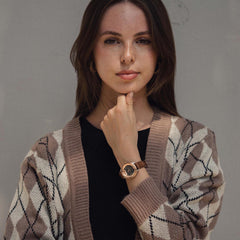 EARNSHAW ANNING Automatic Skeleton Round Dial Women's Watch-ES-8153-06