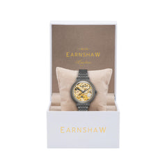 EARNSHAW NIGHTINGALE Automatic Skeleton Round Dial Women's Watch-ES-8156-77