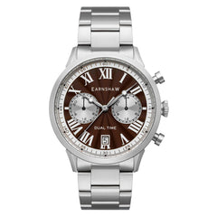 Earnshaw CARLYLE Multifunction Battery Brown Round Dial Men's Watch - ES-8176-44