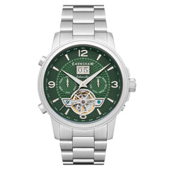 Earnshaw Marylebone Grand Date Open Heart Automatic Green Round Dial Men's Watch - ES-8177-33