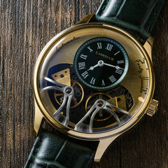 Earnshaw Scientists Faraday Double Barrel Automatic Green Round Dial Men's Watch - ES-8179-06