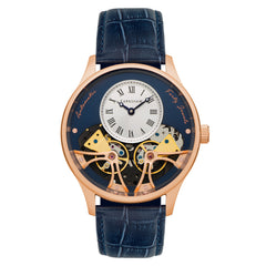 Earnshaw Scientists Faraday Double Barrel Automatic Silver Round Dial Men's Watch - ES-8179-0E