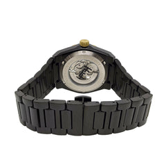 Earnshaw Clark Skeleton Automatic Black Round Dial Men's Watch - ES-8182-DD