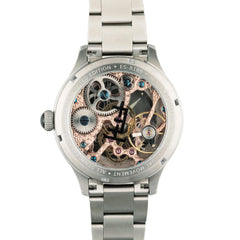 Earnshaw BARON Skeleton Mechanical Automatic Green Round Dial Men's Watch -  ES-8189-33