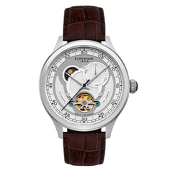Earnshaw BARON Moonphase Automatic Silver Round Dial Men's Watch -  ES-8193-01
