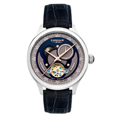 Earnshaw BARON Moonphase Automatic Blue Round Dial Men's Watch -  ES-8193-02