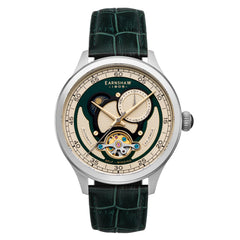 Earnshaw BARON Moonphase Automatic Green Round Dial Men's Watch -  ES-8193-03