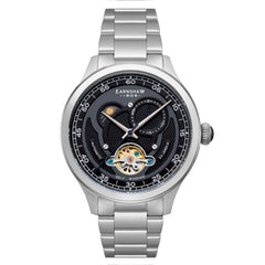 Earnshaw BARON Moonphase Automatic Grey Round Dial Men's Watch -  ES-8193-11