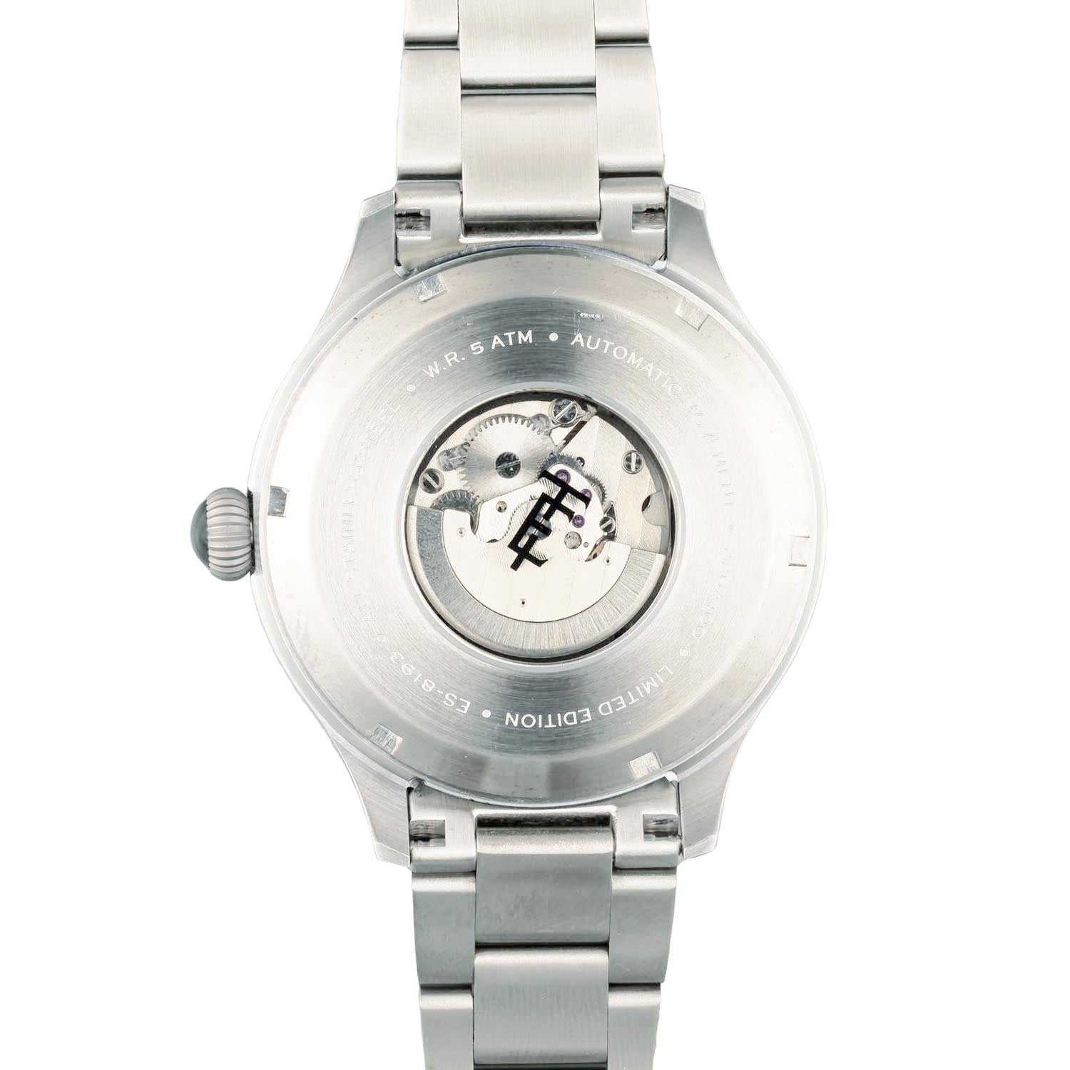 Earnshaw BARON Moonphase Automatic Grey Round Dial Men's Watch -  ES-8193-11