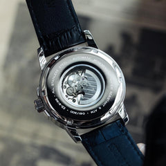 Earnshaw MARYLEBONE Automatic Black Round Dial Men's Watch - ES-8196-02