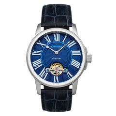 Earnshaw MARYLEBONE Automatic Blue Round Dial Men's Watch - ES-8196-03
