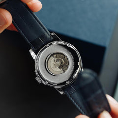 Earnshaw MARYLEBONE Automatic Blue Round Dial Men's Watch - ES-8196-03