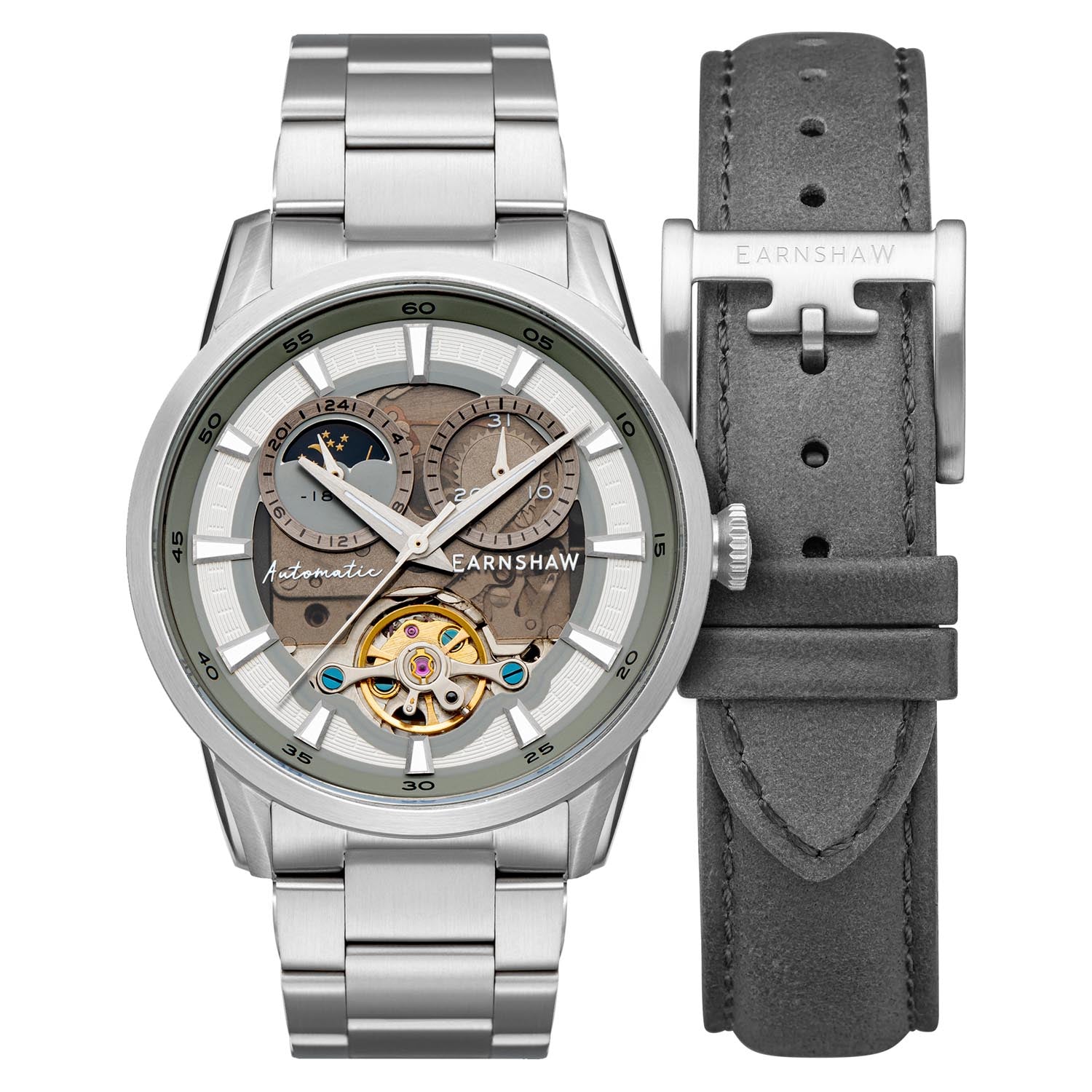 EARNSHAW CARLYLE Limited Edition Automatic Multifunction Watch For Men - ES-8197-55