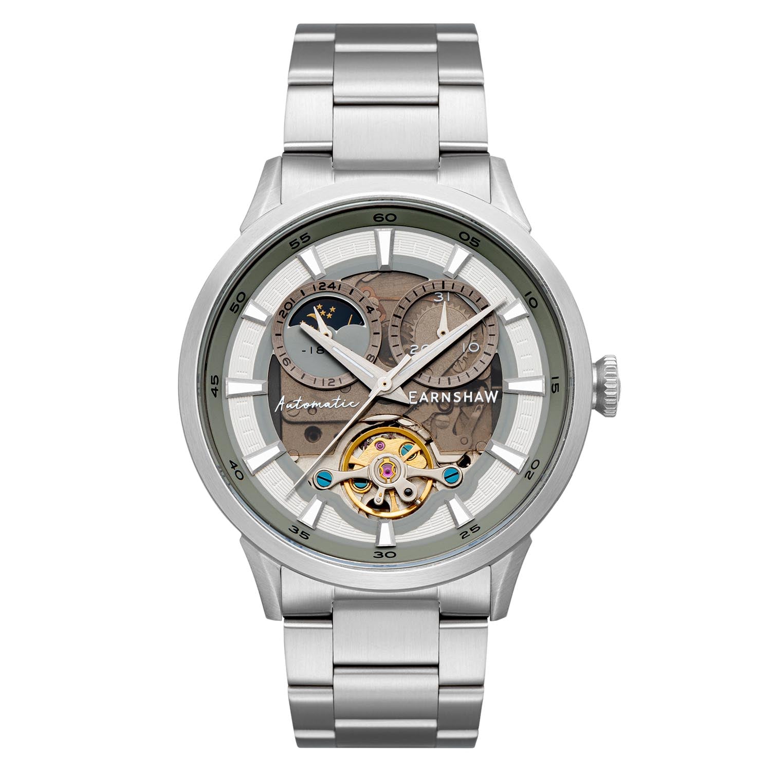 EARNSHAW CARLYLE Limited Edition Automatic Multifunction Watch For Men - ES-8197-55