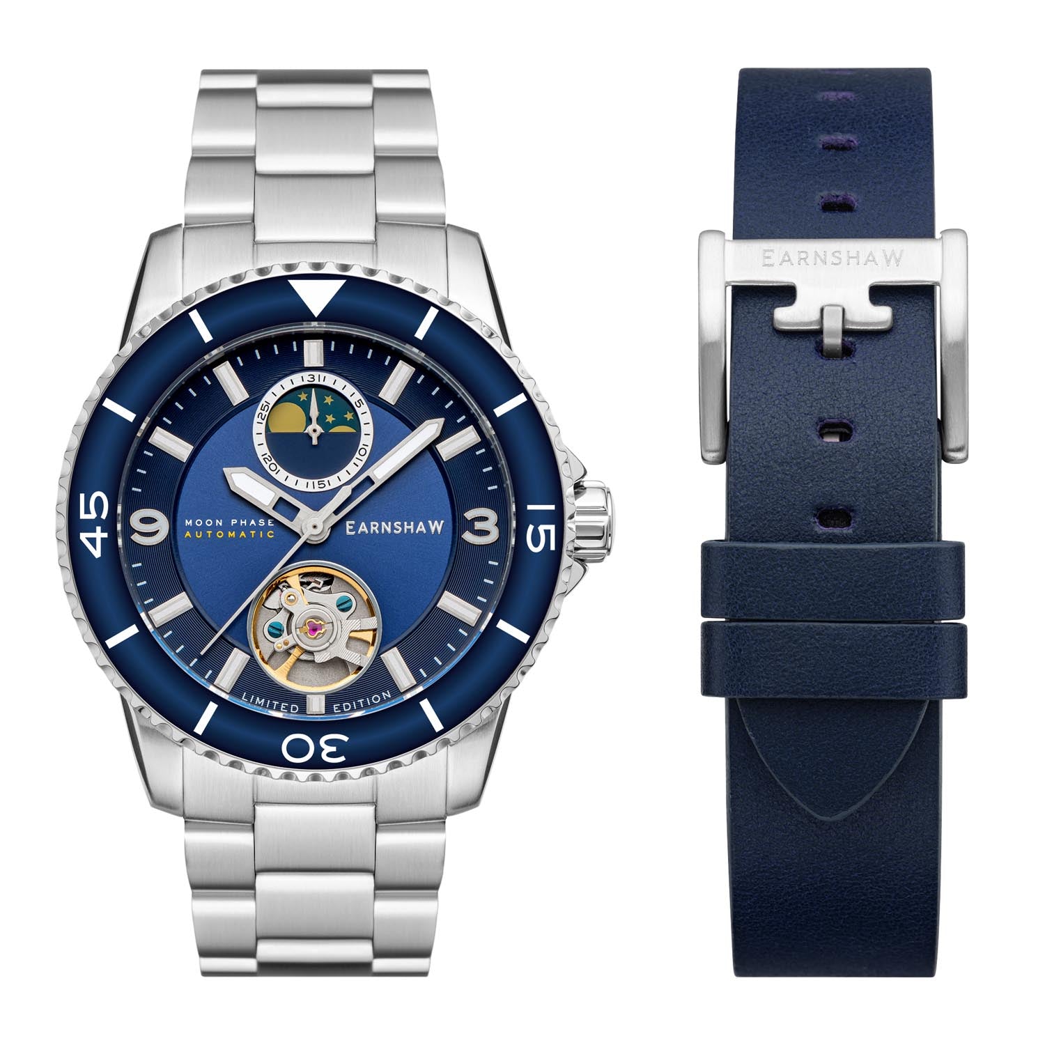 EARNSHAW PREVOST Limited Edition Mechanical Multifunction Watch For Men - ES-8210-33