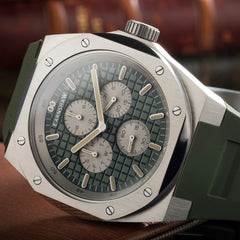 Earnshaw Bessemer Calendar Multifunction Green Round Luminous Hands Dial Men's Watch - ES-8253-02