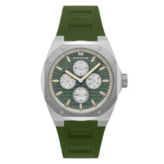 Earnshaw Bessemer Calendar Multifunction Green Round Luminous Hands Dial Men's Watch - ES-8253-02