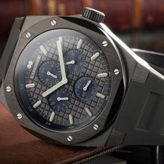 Earnshaw Bessemer Calendar Multifunction Grey Round Luminous Hands Dial Men's Watch - ES-8253-04