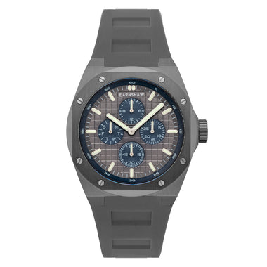 Earnshaw Bessemer Calendar Multifunction Grey Round Luminous Hands Dial Men's Watch - ES-8253-04