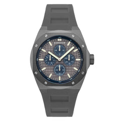 Earnshaw Bessemer Calendar Multifunction Grey Round Luminous Hands Dial Men's Watch - ES-8253-04