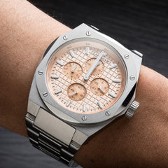 Earnshaw Bessemer Calendar Multifunction Rose Gold Round Luminous Hands Dial Men's Watch - ES-8253-22