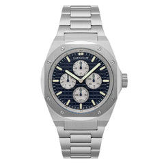 Earnshaw Bessemer Calendar Multifunction Blue Round Luminous Hands Dial Men's Watch - ES-8253-33