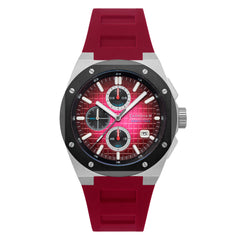 Earnshaw Bessemer Chronograph Red Round Luminous Hands Dial Men's Watch - ES-8254-02