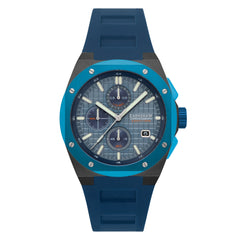 Earnshaw Bessemer Chronograph Blue Round Luminous Hands Dial Men's Watch - ES-8254-03