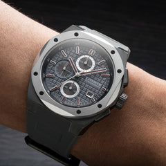 Earnshaw Bessemer Chronograph Grey Round Luminous Hands Dial Men's Watch - ES-8254-04