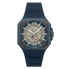 Earnshaw Armoury Automatic Skeleton Grey Square Luminous Hands Dial Men's Watch - ES-8258-04