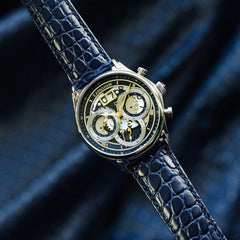 Earnshaw Nasmyth Grande Date Chronograph Blue Round Dial Men's Watch - ES-8260-03