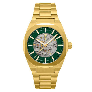 Earnshaw Fowler Skeleton Automatic Green Round 20 Jewels Dial Men's Watch - ES-8263-66