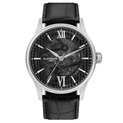 Earnshaw BAUER Automatic Black Round Dial Men's Watch - ES-8801-01