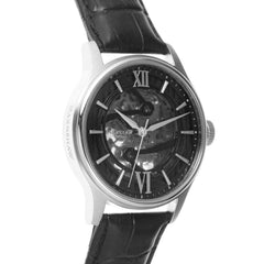 Earnshaw BAUER Automatic Black Round Dial Men's Watch - ES-8801-01