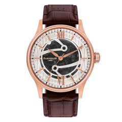 EARNSHAW BAUER Automatic Skeleton Round Dial Men's Watch- ES-8801-02